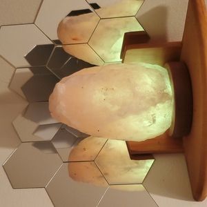 Rainbow USB rock salt lamp brand new with tag